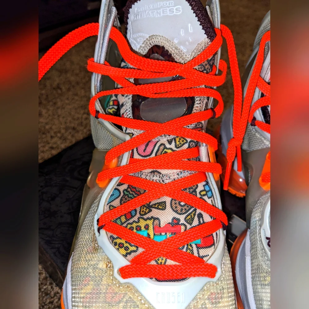 Nike LeBron XIX "Fast Food" Men's Basketball Trainer Sneakers - Picture 13 of 15